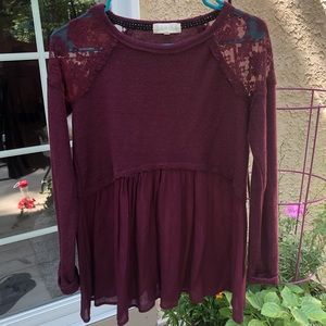 Small maroon Altar’d State shirt